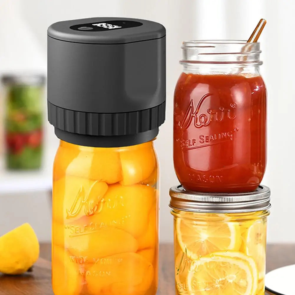 Electric Mason Jar Vacuum Sealer Kit Cordless Automatic Jar Sealer For